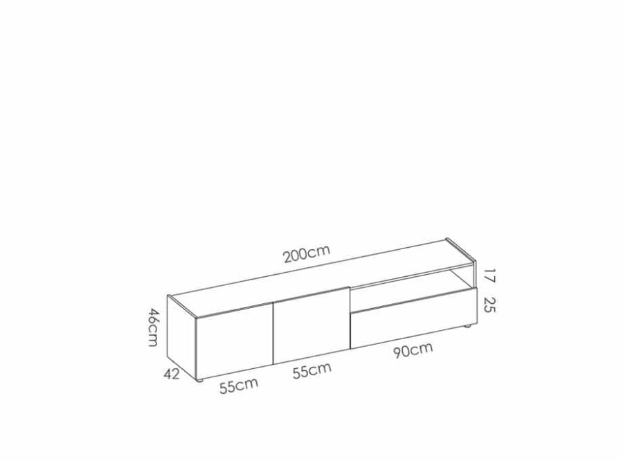 Comprar muebles salón baratos modelo Kloe Blanco y Cemento | ⭐ Comprar en  Muebles Fun ®